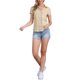 thumbnail image 2 of INSPIRE CHIC Camisas de Cuadros para Mujer Cuello de Punta Blusas Abotonadas Amarillo Azul XL, 2 of 6