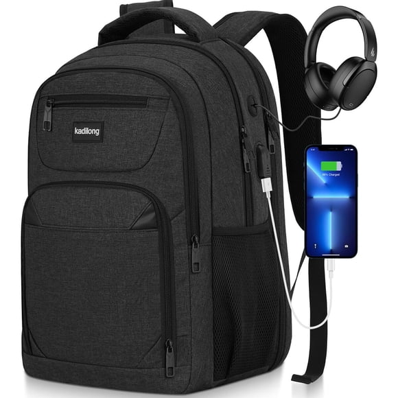 Mochila Laptop Kadilong 15.6 pulg USB Antirrobo