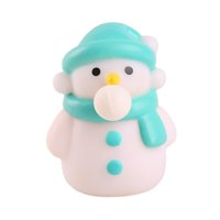 Magideal - Juguete Relajante De Burbujas De Saliva Navideña, Juguete Sensorial, Bola De Presión Con Agarre Manual, Relleno De Cesta De Calcetín Navideño Para , Muñeco De Nieve