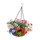 thumbnail image 4 of Flores Colgantes Artificiales En Maceta De Cesta Para Boda En El Patio Exterior, Coloridas, 4 of 5