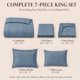 thumbnail image 2 of Conjunto de Edredón CozyLux King 7 piezas – Gris azulado, 2 of 9