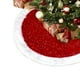 thumbnail image 1 of Faldón Pie De Árbol Navidad 122 cm Rojo Con Blanco, 1 of 8