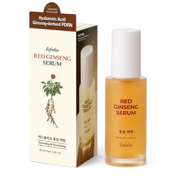 Suero Facial Esfolio con Extracto de Ginseng Rojo 50 ml para Cuidado de la Piel
