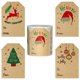 thumbnail image 1 of Etiquetas adhesivas navideñas Nestcode de 2 x 3 cm, 80 unidades, rollo Kraft, 1 of 7