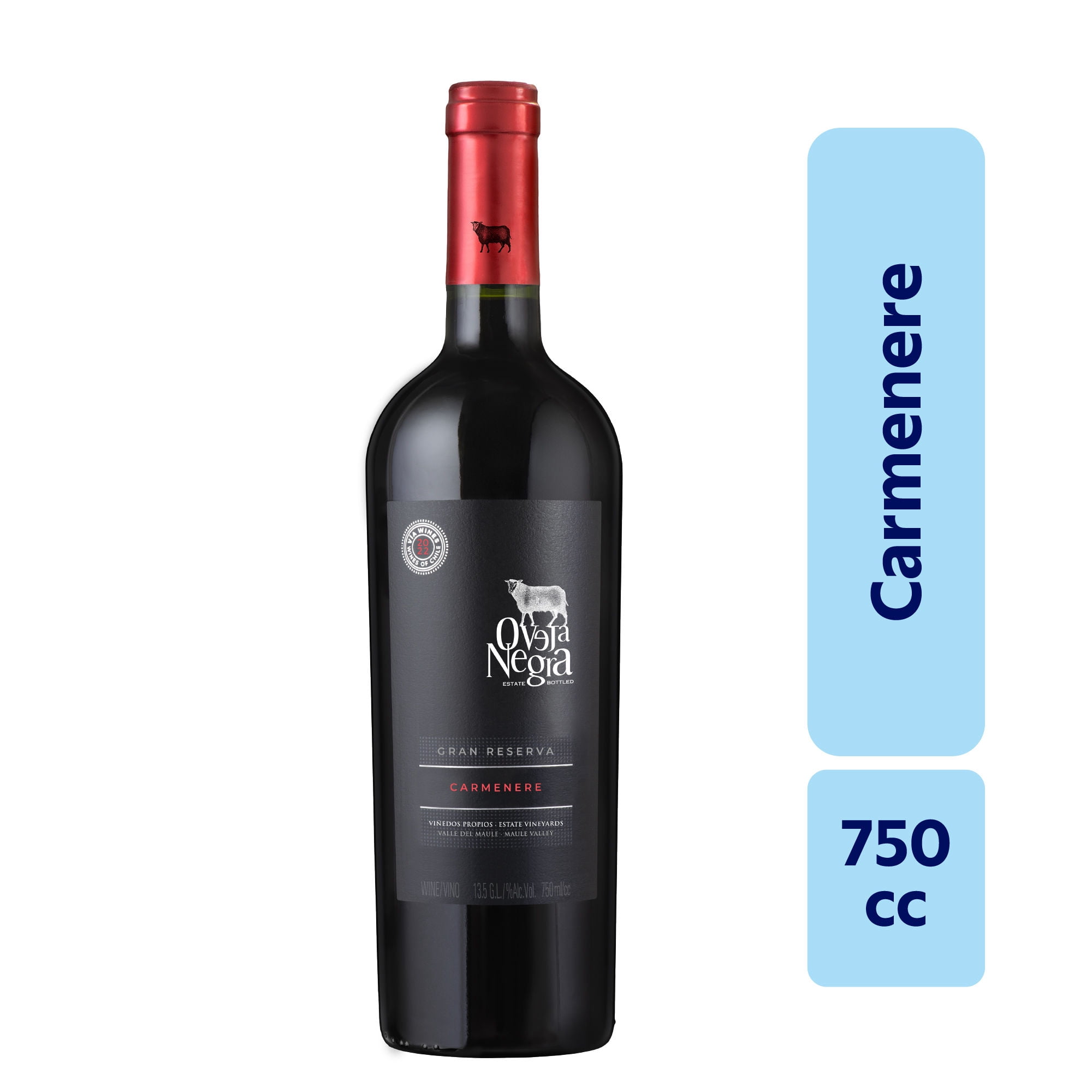 Vino Tinto Gran Reserva Carmenere 13,5° Botella 750 ml Oveja Negra