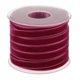 thumbnail image 1 of Rollo de cinta de terciopelo de 20 yardas y 10 mm de ancho para manualidades fucsia, 1 of 3