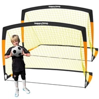 Juego De 2 Porterías De Fútbol Happy Jump Soccer Net Para Patio Trasero Para Niños, 2,1 X 1,5 M