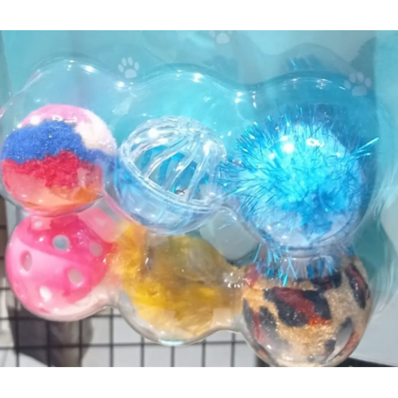 Mini Bolas De Juguete Para Gatos Set De 6