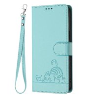 Funda Tipo Cartera Foxdock Para Xiaomi Poco X6 5G Con Soporte, Ranuras, Rfid, Diseño De Gato