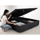 thumbnail image 4 of Base Cama Baúl 2 Plazas FELPA Gris Plomo LORE | Diseño Premium + Gran Almacenaje, 4 of 4