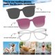 thumbnail image 5 of Lentes de Lectura AEZUNI 2.5 Clip-On con Luz Azul UV400, 5 of 6