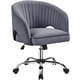 thumbnail image 1 of Silla de Oficina Yaheetech Terciopelo Gris, 1 of 3