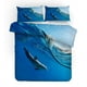 thumbnail image 2 of 3D Blue Sea Animal Dolphin Funda nórdica Juego de cama Funda nórdica Fundas de almohada, 2 of 3
