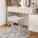 thumbnail image 5 of Taburete Memobarco, 46 cm, con patas en X de metal, color blanco, 5 of 9