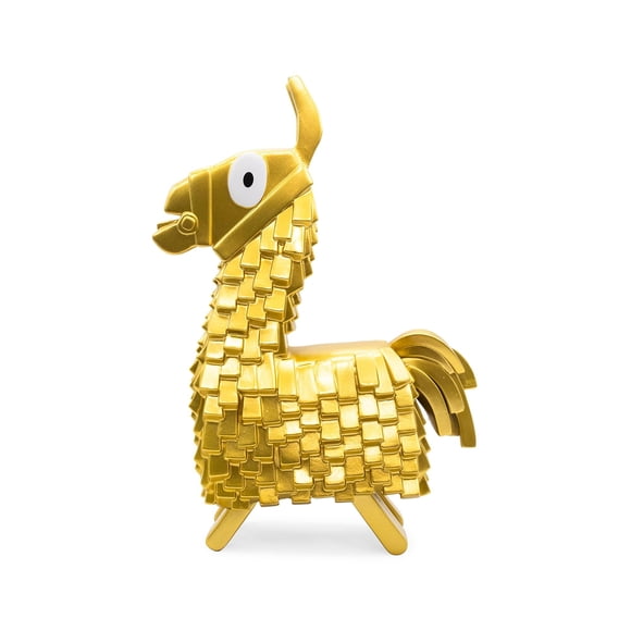 Figura de llama con forma de botín dorado de Fortnite para decoración de árbol