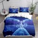 thumbnail image 1 of Cute Elsa Cartoon Bedding Set for Kids Boys Girls Anime Frozen Quilt Set Cute Anna Duvet Cover 1 Duvet Cover and 2 Pillowcases Bed Sheets, 1 of 5