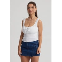 Fashionspark - Polera Mujer Panal Lazo Blanco