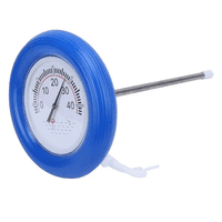 Ge - Termometro Flotante Piscina Plastico Con Acero Inoxidable