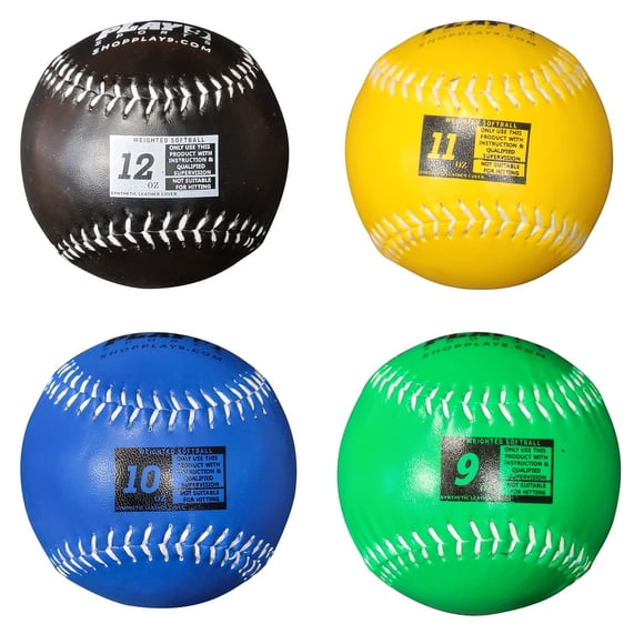 Softboles de Cuero con Peso SHOP PLAY 9 - Pack de 4