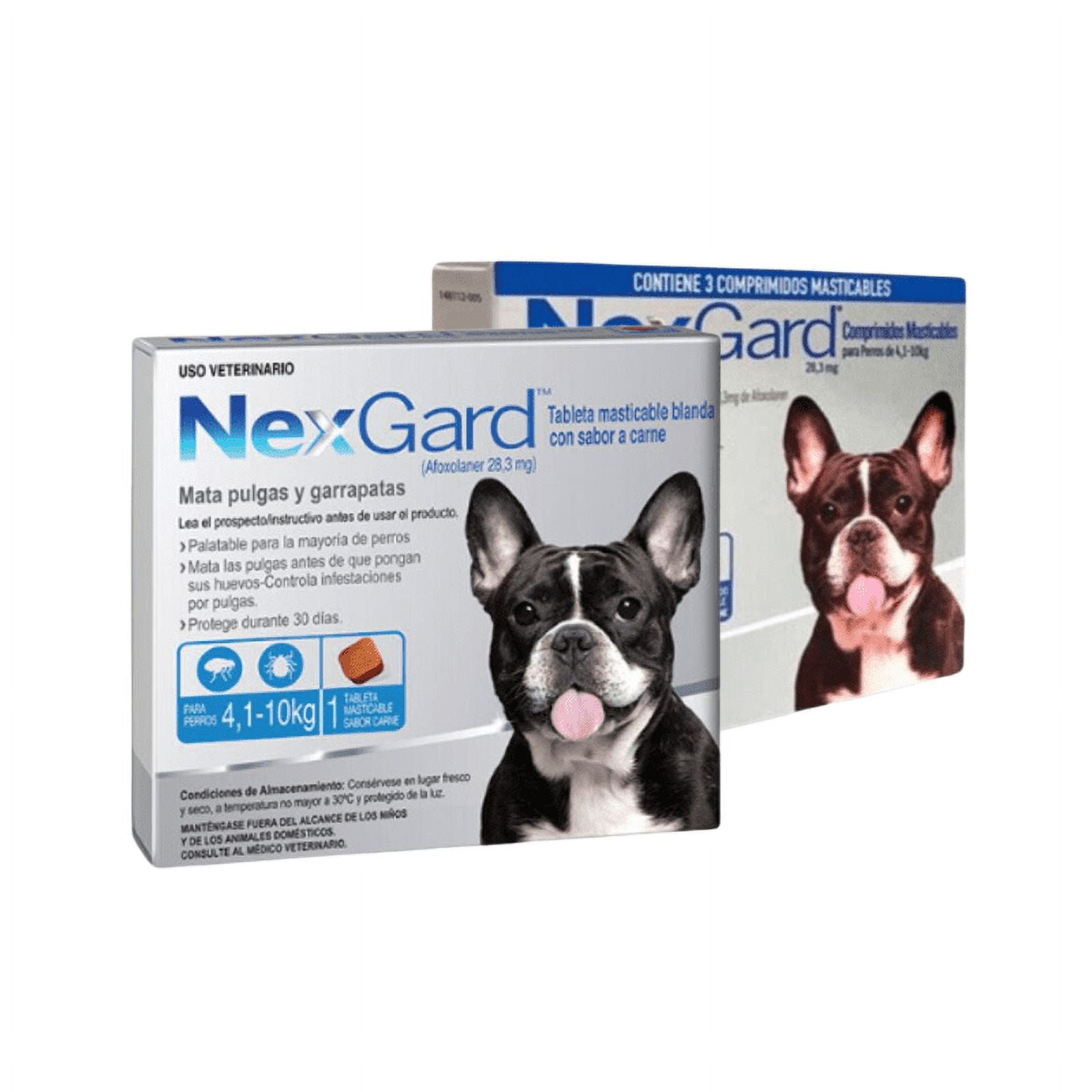 Nexgard - Antiparasitario Masticable Para Perros De 4 A 10 Kilos Caja, 1 Comprimido