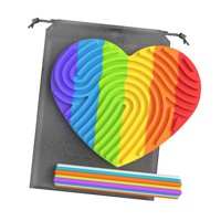 Bothyi - Tablero De Actividades Sensoriales, Juguetes Sensoriales Portátiles Multicolores Para La Oficina, El Avión, El Coche, El Corazón