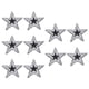 thumbnail image 4 of 10 Parches De Estrellas De Diamantes De Imitación Para Reparación De Apliques, Accesorios De Costura, Color Plateado Y Negro, 4 of 5