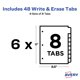 thumbnail image 5 of Separadores de papel Avery Big Tab Write & Erase, juego de 8 pestañas, 6 unidades, 5 of 9