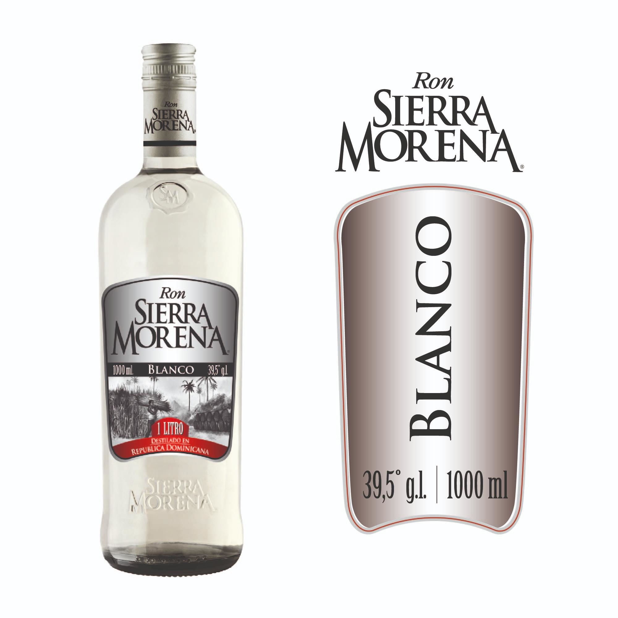 Sierra Morena - Ron Blanco 39.5° Botella