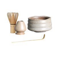 Magideal - Juego De Batidor De Matcha Hecho A Mano, Cuchara De Matcha, Cuenco De Matcha, Kit De De Matcha Para , Albaricoque