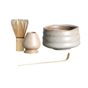 Magideal - Juego De Batidor De Matcha Hecho A Mano, Cuchara De Matcha, Cuenco De Matcha, Kit De De Matcha Para , Albaricoque