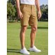 thumbnail image 4 of Pantalones Cortos de Golf de Trabajo con Estiramiento y Múltiples Bolsillos para Hombre INSPIRE CHIC S Caqui, 4 of 5