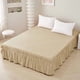 thumbnail image 1 of Faldón Para Cama King Con Elastico Medida 180x200cm Unicolor Poliéster Beige, 1 of 3