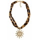 thumbnail image 3 of Collar Mujer Pañuelo Animal Print Leopardo Con Dije Sol dorado 22, 3 of 3
