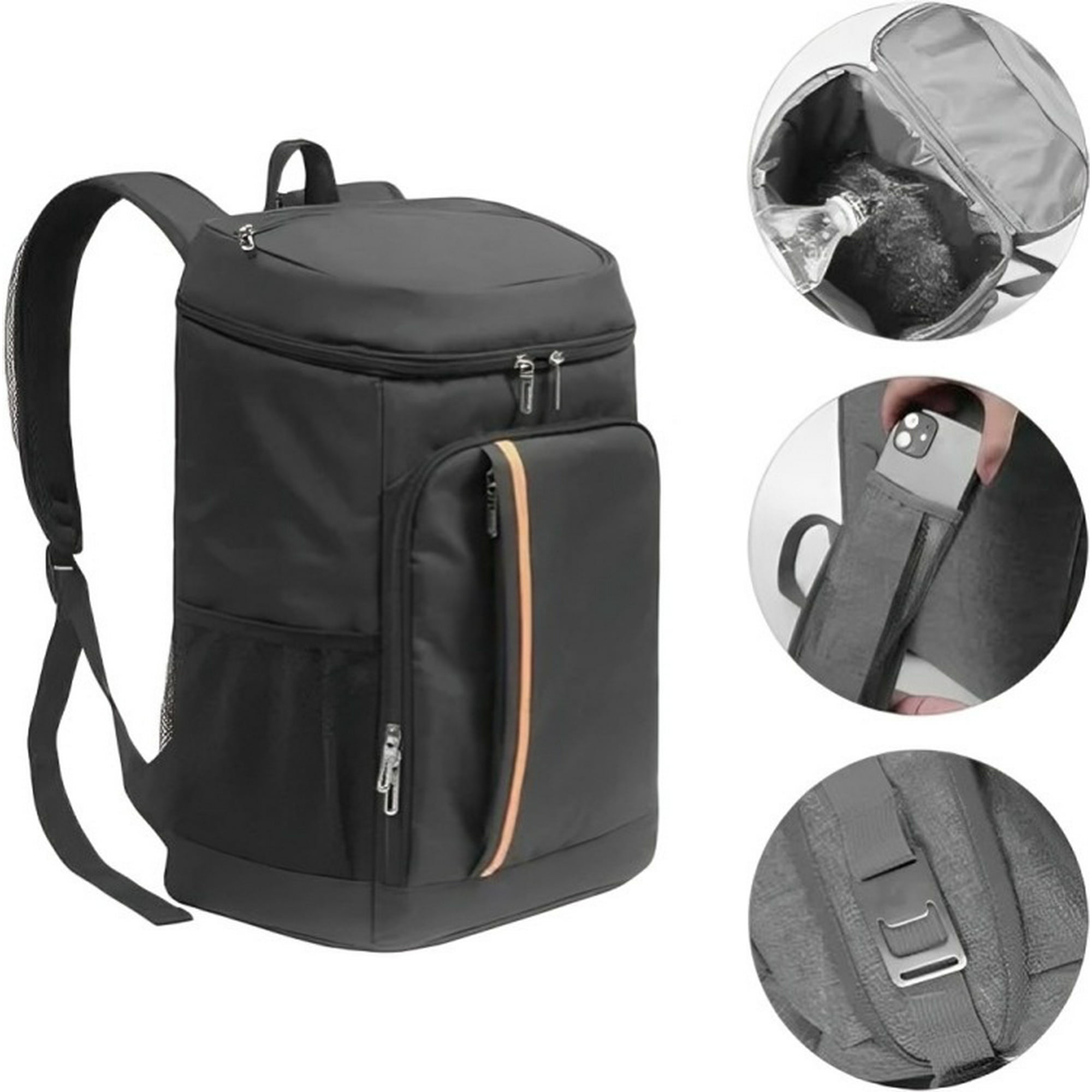 Genérico - Mochila Térmica Para Almuerzo De 18 Litros Negro