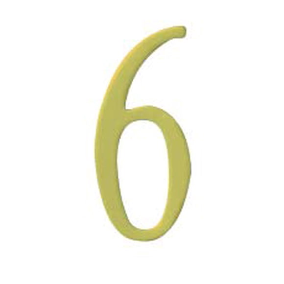 Número de dirección: Special Lite, adhesivo de latón, 3 cm, #6