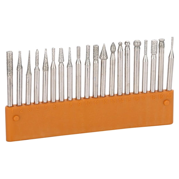 Brocas de diamante, brocas de diamante, kit de brocas para herramienta rotativa, enrutador de carpintería de metal, pulido, grabado, tallado, vástago