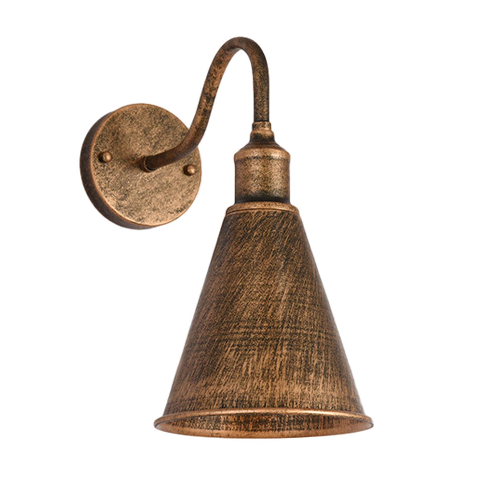 Magideal - Lámpara De Aplique De Hierro, Lámpara De Noche, Lámpara De Pared Para Jardín, Accesorio De Iluminación De Metal Rústico, Luz De Pared Para Dormitorio, 35Cm