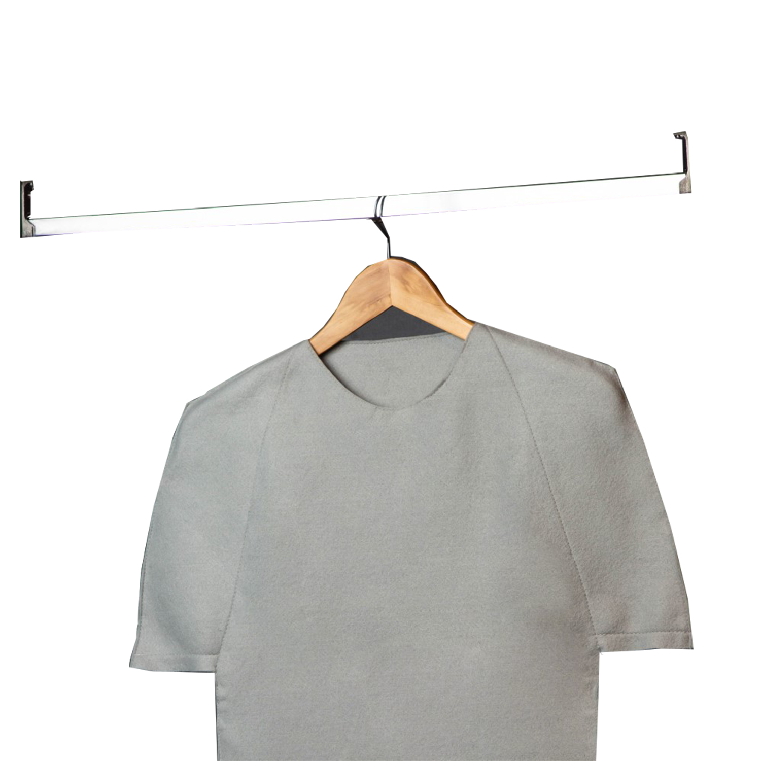 Pack Barra Closet 1000 Mm Más Soportes Hbt Cromada