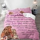 thumbnail image 1 of 3PCS Pink Bedding White Duvet Cover Full Kids Bedding Gold Glitter Crown Castle Fairy Tale Princess Comforter Bedspread Quilt Cover, 1 of 5