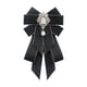 thumbnail image 4 of Broche De Lazo De Cinta, Lazo, Pajarita, Elegante, Para Traje, Camisa, Blusa, Color Negro, 4 of 5