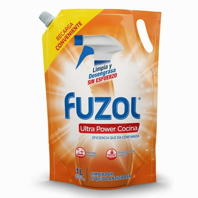 Limpiador Líquido Antigrasa Limón Doypack 1 L Fuzol