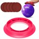 thumbnail image 1 of Porta Almohadillas de Lijado para Bolos TSSOUB Rosa Rojo + 5 Almohadillas de Lija, 1 of 7