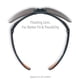 thumbnail image 3 of Lentes de seguridad Uvex Protégé Metallic Black con lente SCT-Gray, 3 of 7