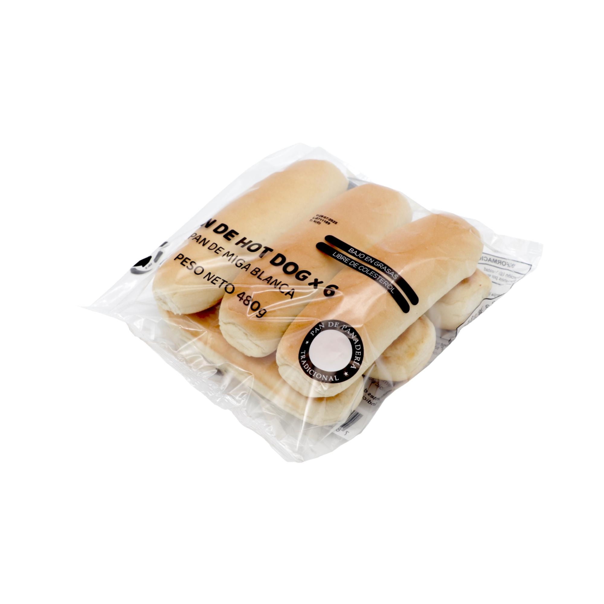 Pan De Completo Hot Dog 6un 1 Un Proximo