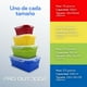 thumbnail image 3 of Juego de 4 recipientes/contenedores plegables de silicona para almacenamiento de alimentos con libre, 3 of 8