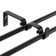 thumbnail image 2 of Set Doble De Barras Para Cortina Extensible 170-320 Cm De Metal Diámetro 16/19 Mm Soporte De Muro Terminal Cónico Color Negro, 2 of 4