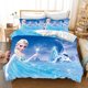 thumbnail image 1 of Frozen Princess Elsa duvet cover pillowcase, home bedroom bedding set, girl duvet cover gift duvet cover three-piece set Bed Sheets, 1 of 5