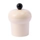 thumbnail image 1 of Tarro De Caramelos Con Tapa De 0,5 L, Ligero, Decorativo, Para Galletas, Para Bufé, Bodas, Fiestas, Color Blanco Lechoso Y Negro, 1 of 5