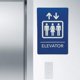 thumbnail image 2 of Señalización ADA para ascensor Johnson Plastics Plus, paquete de 2, azul/blanco, 2 of 6