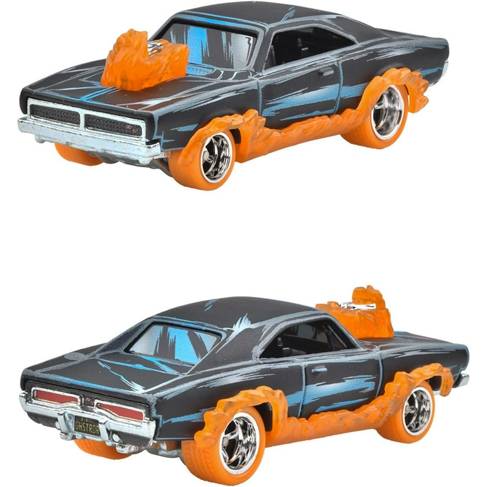 Cargador Premium Marvel Ghost Rider De Metal Fundido A Presión Para Coches Hot Wheels